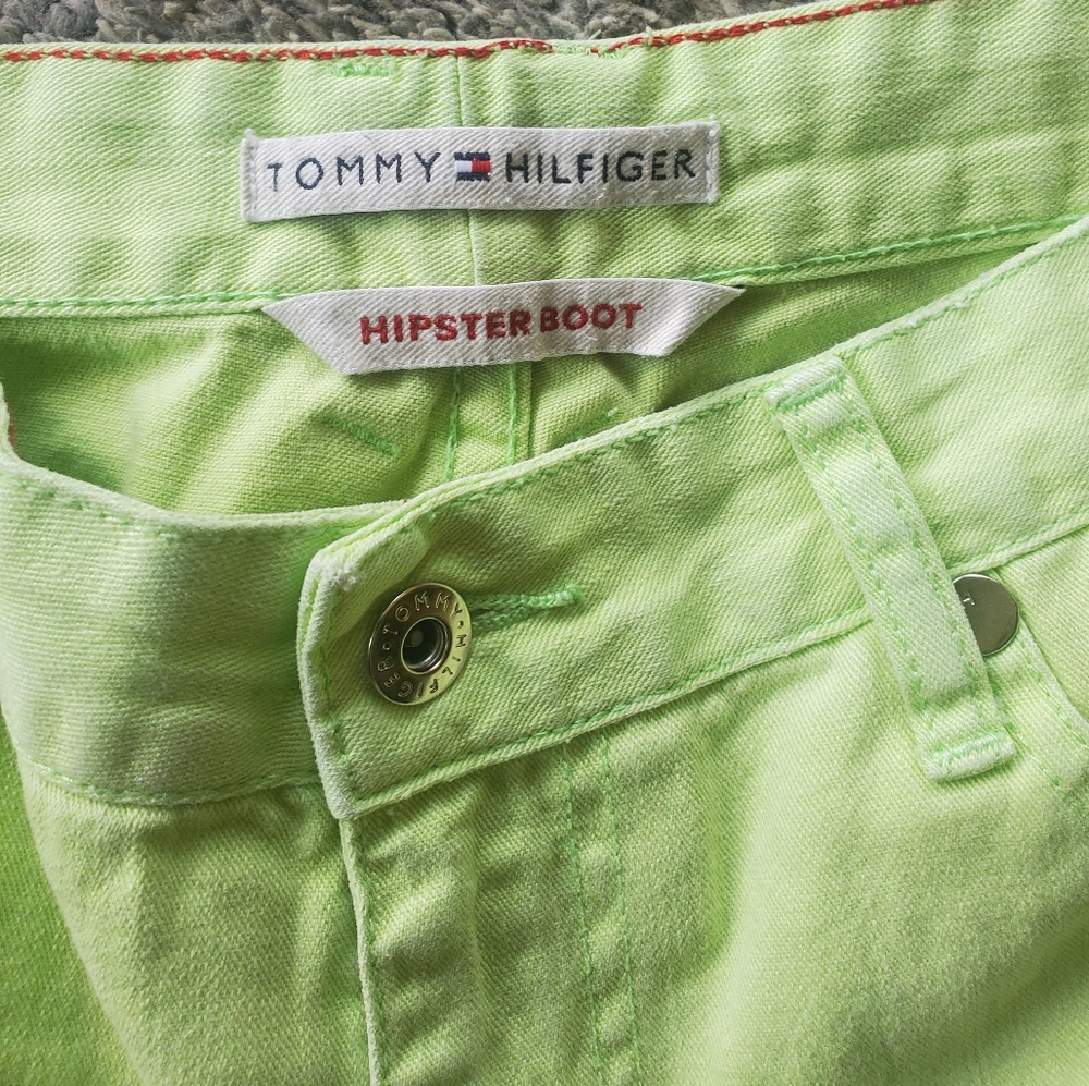 Green Tommy Hilfiger Hipster jeans size 6